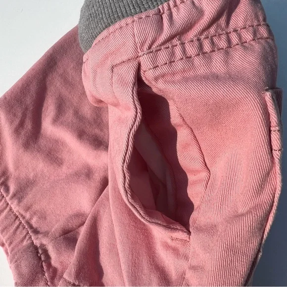 Cat & Jack Pink and Gray Elastic Waist Shorts - Picture 3 of 5